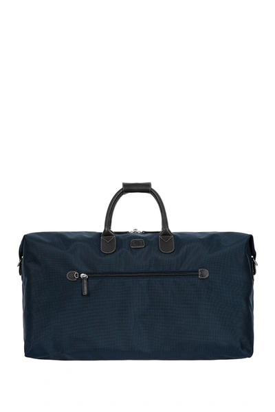 Shop Bric's Luggage 22" Nylon Duffle Bag In Navy With Brown