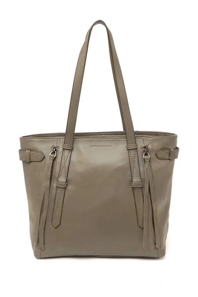 Shop Aimee Kestenberg City Slicker Leather Tote Bag In Charcoal