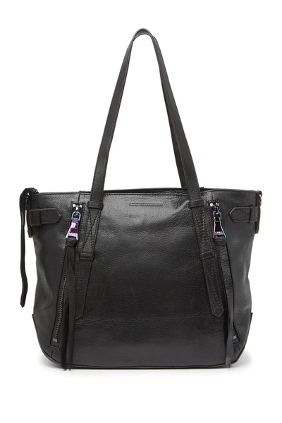 Shop Aimee Kestenberg City Slicker Leather Tote Bag In Black