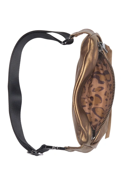 Shop Aimee Kestenberg Milan Leather Belt Bag In Metallic Bronze W/ S