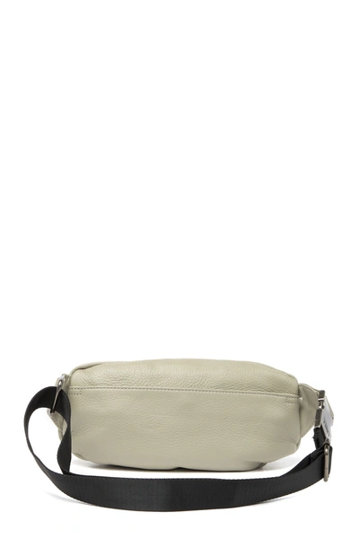 Shop Aimee Kestenberg Milan Leather Belt Bag In Elephant Grey W/ Distress