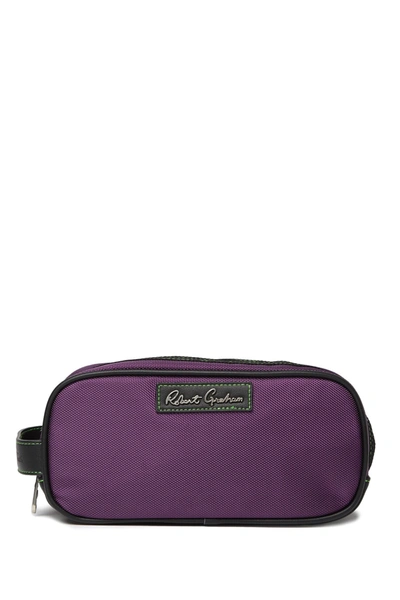 Shop Robert Graham Gainsford Lightweight Durable Dopp Kit In Purple