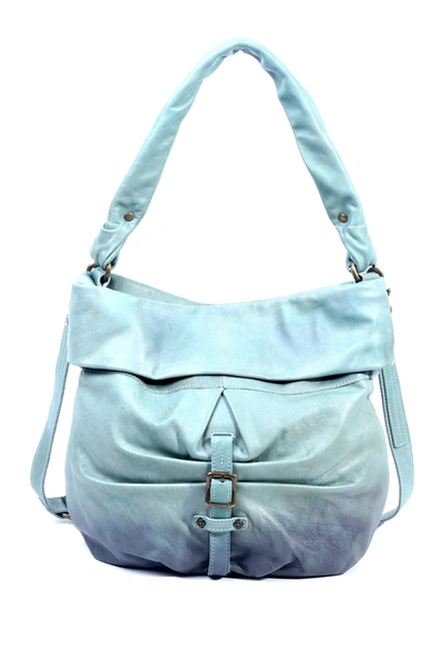 Shop Old Trend Sweet Lotus Leather Bucket Bag In Mint