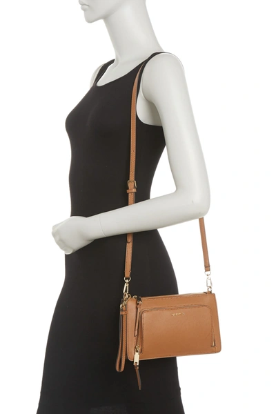 Calvin Klein Ava Saffiano Shoulder Bag In Dijon | ModeSens