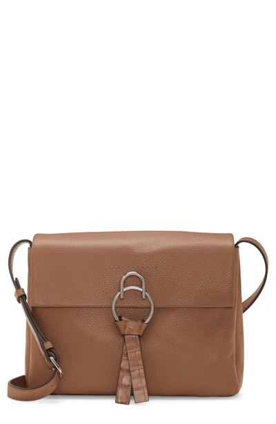 Shop Vince Camuto Plum Leather Shoulder Bag In Cashmere04