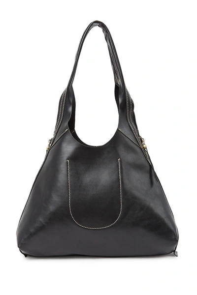Shop Hobo Believer Leather  Bag In Black