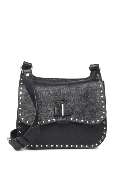 Shop Aimee Kestenberg Happy Hour Studded Leather Saddle Bag In Black