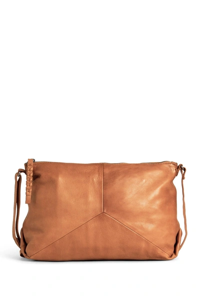 Shop Day & Mood Edith Leather Shoulder Bag In Desert Sand