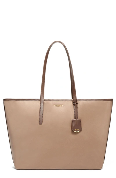Shop Tumi Voyageur Everyday Nylon Tote In Fossil