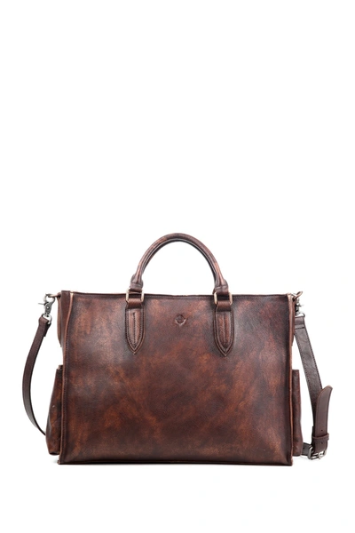 Shop Old Trend Monte Leather Tote Bag In Coffee
