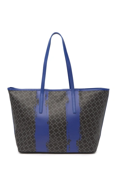 Shop Tumi Everyday Patterned Tote Bag In Brushed Blue