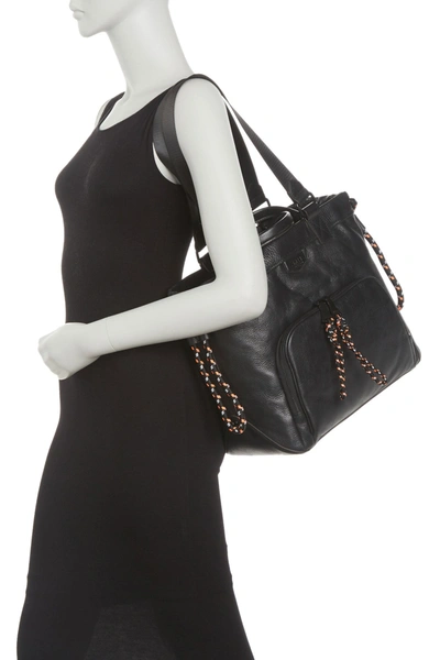 Shop Aimee Kestenberg Sky High Leather Tote Bag In Black