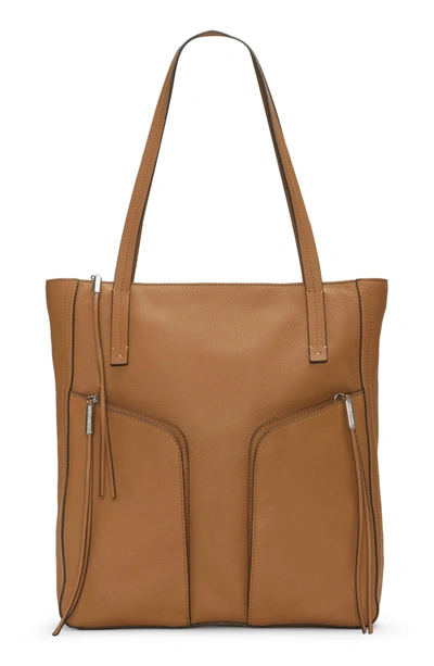 Shop Vince Camuto Mika Leather Tote In Rose Beige