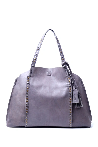 Shop Old Trend Birch Leather Tote Bag In Heather Grey