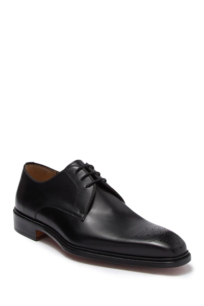 Shop Magnanni Orleans Ii Leather Derby In Black