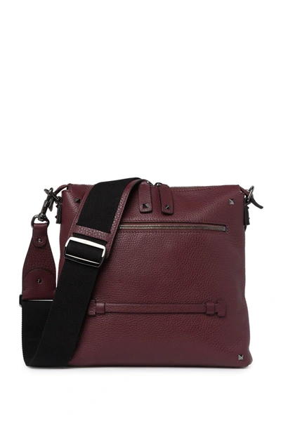 Shop Valentino Leather Crossbody Bag In Rubin
