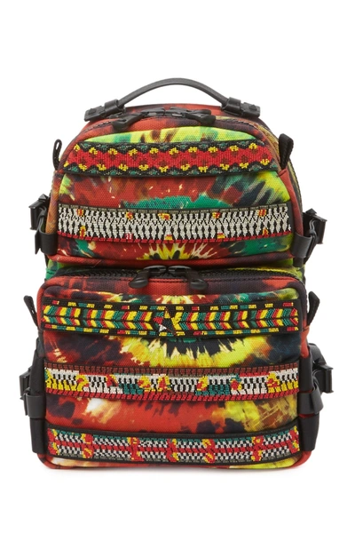 Shop Valentino Printed Backpack In Multicolor/nero