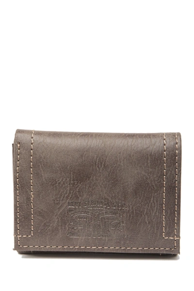 Shop Levi's Trifold Wallet In Gray