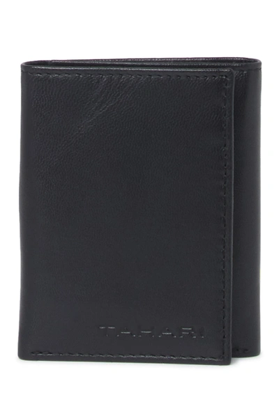 Shop Tahari Rfid Bifold Leather Wallet In 08rf-black