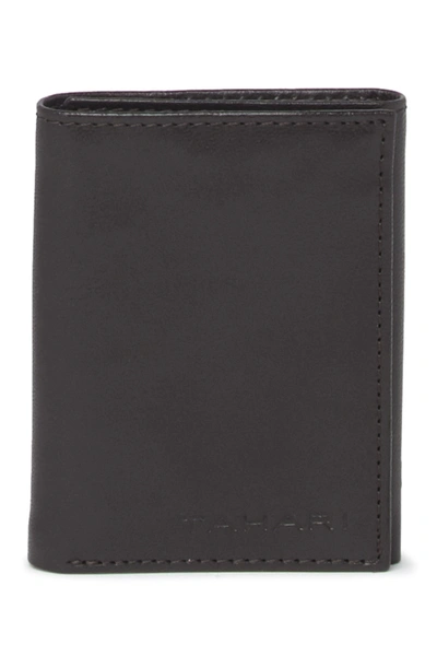 Shop Tahari Rfid Bifold Leather Wallet In 01rf-brown
