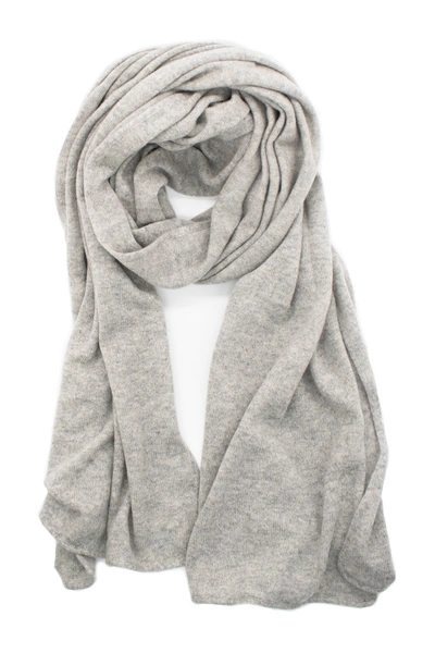 Portolano Cashmere Wrap In Lt Ht Grey