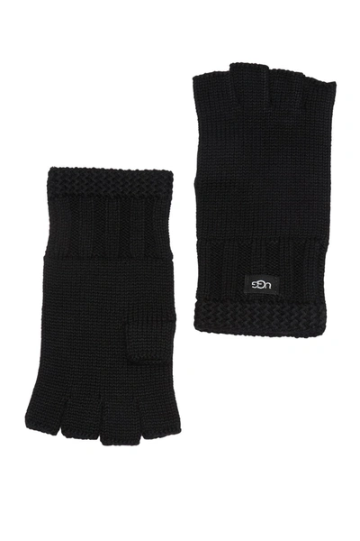 Ugg Knit Fingerless Gloves In Black