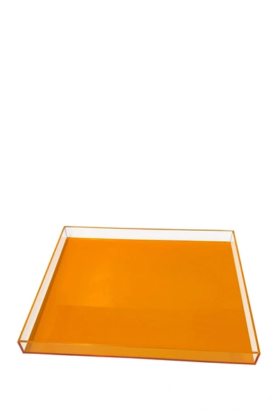 R16 Home Neon Orange Large Tray In Neon Orange