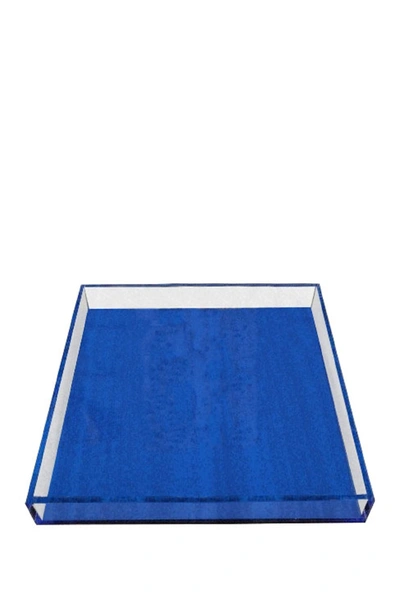 R16 Home Neon Blue Large Tray In Neon Blue