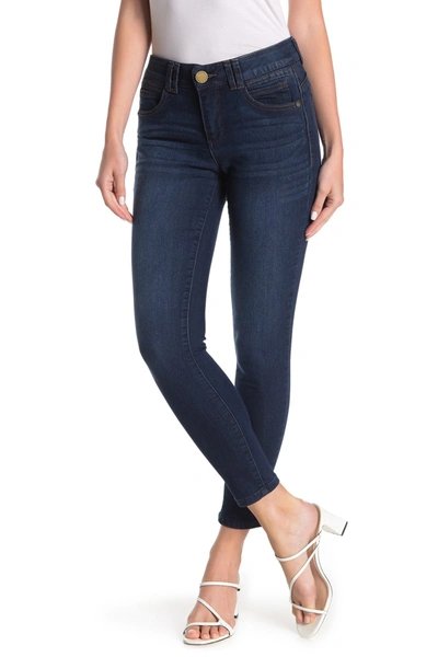Shop Democracy Ab Technology Crop Ankle Skinny Jeans In Blue