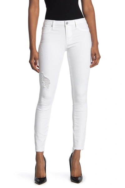 Shop Articles Of Society Sarah Distressed Raw Hem Skinny Jeans In Bates