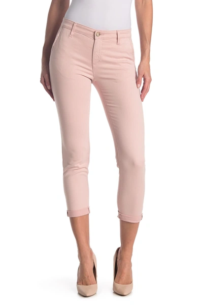 Shop Ag Caden Straight Crop Jeans In Peaked Pink
