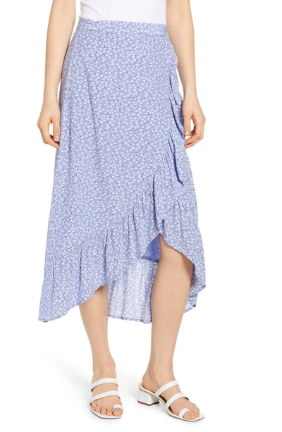 Shop Rails Nova Daisy Ruffle Skirt In Sky Blue Daisies