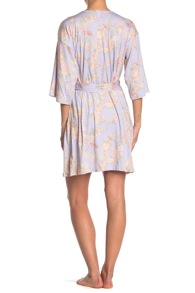 Shop Flora By Flora Nikrooz Kate Floral Robe In Lilac