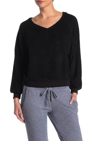 Shop Honeydew Intimates Sweet Retreat V-neck Sweater In Black