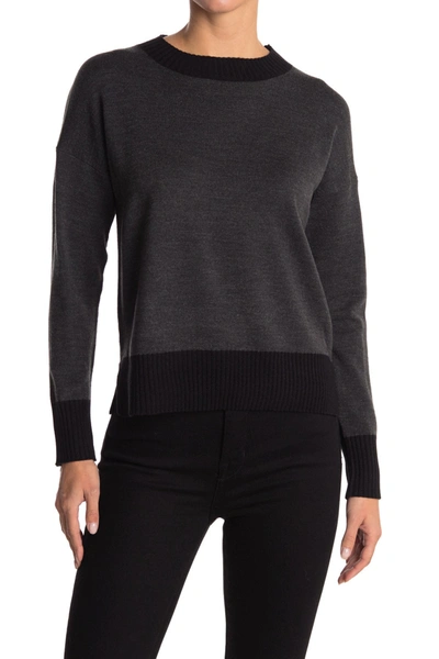 Shop French Connection Miri Crew Neck Sweater In Charcoal M