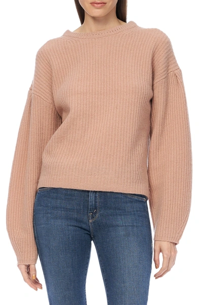 Shop 360cashmere Ambrose Crew Neck Sweater In Cameo
