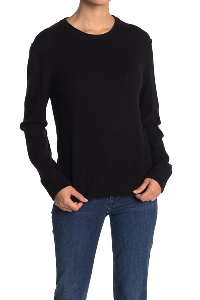 Shop 525 America Cashmere Relaxed Sweatshirt In Black
