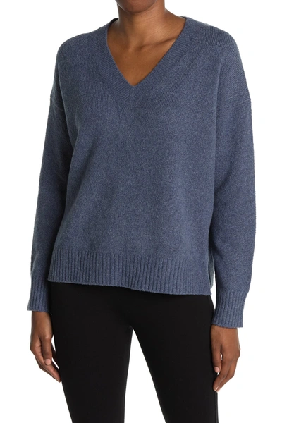 Vince textured top v neck sweater