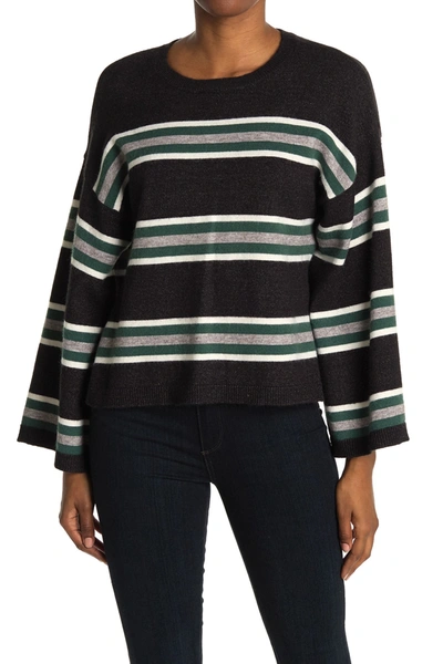 Shop Cupcakes And Cashmere Amour Striped Sweater In Heather Ch