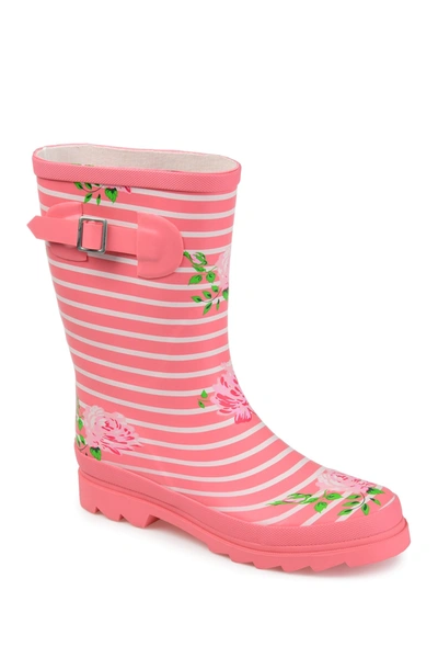 Shop Journee Collection Seattle Rain Boot In Pink