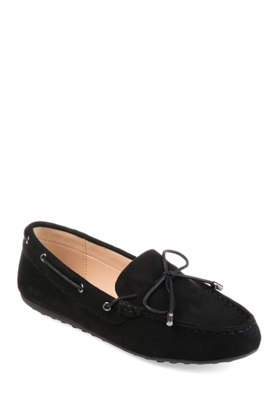 Shop Journee Collection Journee Thatch Slip-on Loafer In Black