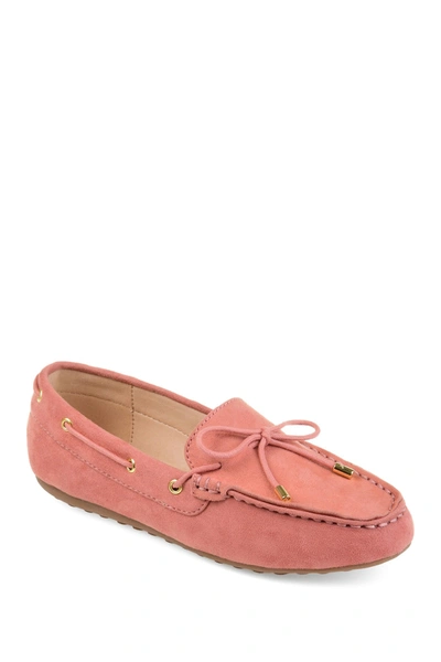 Shop Journee Collection Journee Thatch Slip-on Loafer In Mauve