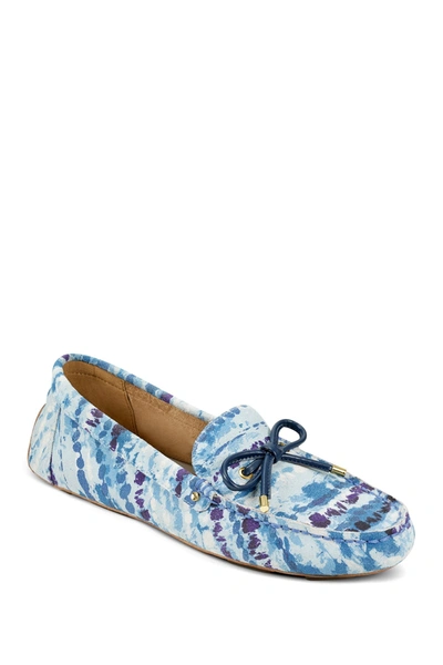 Shop Aerosoles Brookhaven Leather Moccasin In Blue Combo