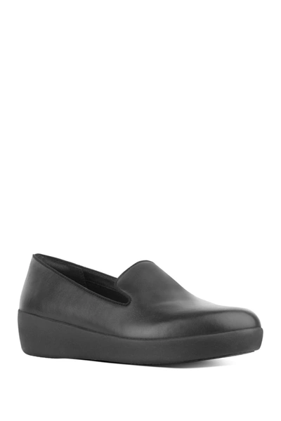 Shop Fitflop Audrey Smoking Slipper In Black