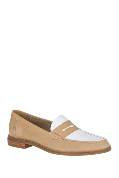 Shop Sperry Seaport Penny Loafer In Natural
