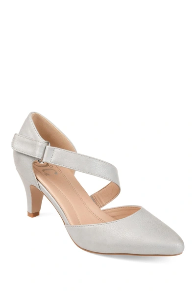 Journee Collection Collection Women's Tru Comfort Foam Wide Width Tillis Pump In Silver