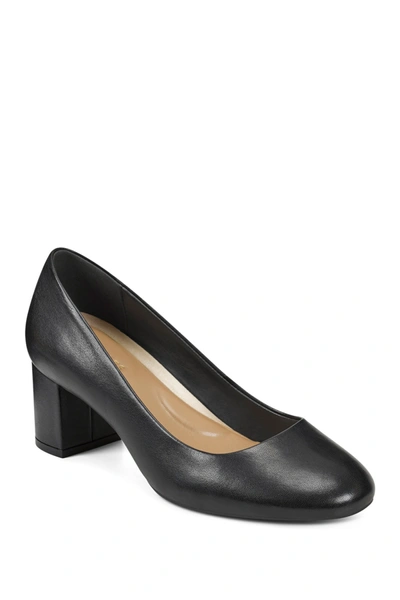 Shop Aerosoles Eye Candy Pump In Black Leat