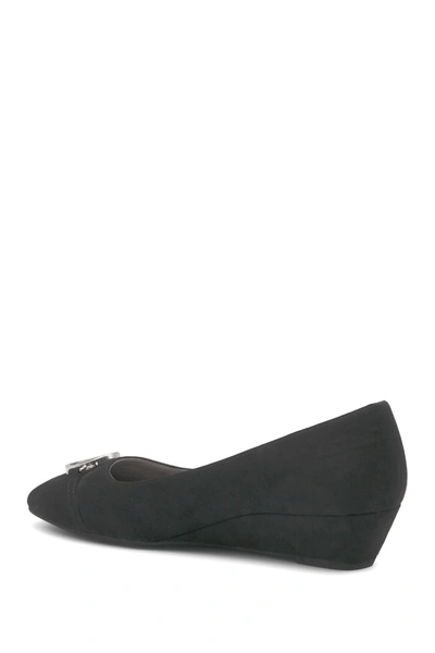 Shop Adrienne Vittadini Palm Beach Wedge Heel In Black-sd