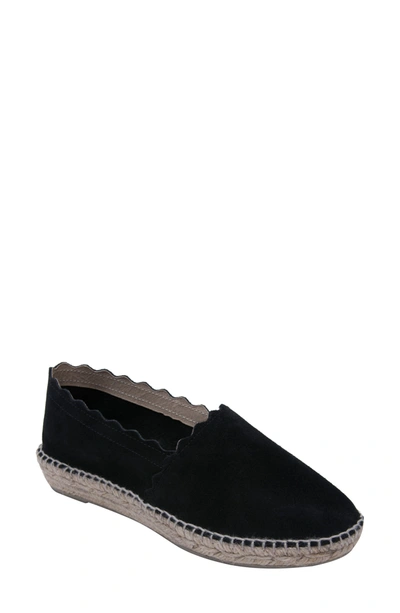 Shop Andre Assous Caroline Flat In Black Suede