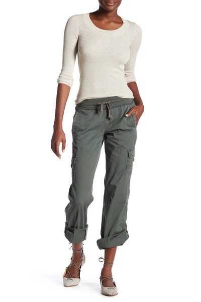 Shop Supplies By Unionbay Supplies By Union Bay Lilah Rolled Cargo Pants In Fatigue Gr